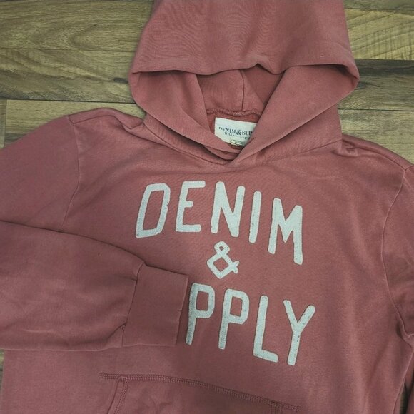 Ralph Lauren Denim & Supply Salmon Red Hoodie Size Small - Picture 1 of 14